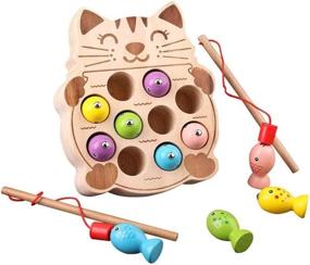 img 4 attached to Montessori Toddlers Magnetic Cat Shape Preschool