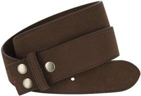 img 2 attached to 👖 Stylish Suede Leather Belt: The Perfect Men's Accessory for Casual Jeans