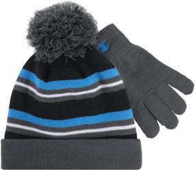 img 2 attached to 🧣 Cozy and Stylish: Champion Kids' Glove & Beanie Set for Winter Fun!