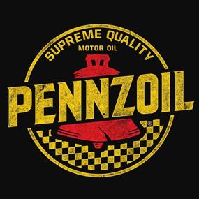 img 3 attached to 🚗 Faded Pennzoil Motor Oil Logo Shirt for Men by Tee Luv: Authentic Vintage Appeal