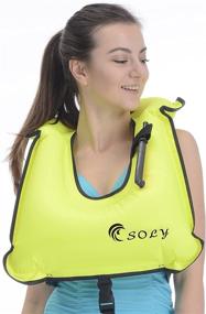 img 4 attached to SOLY Inflatable Snorkel Diving Плавание