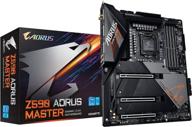 🎮 материнская плата atx gigabyte z590 aorus master с разъемом intel 1200, три слота m.2 pcie 4.0, usb 3.2 gen2x2 type-c, intel wifi 6e, aquantia 10gbe lan - идеально подходит для игр. логотип