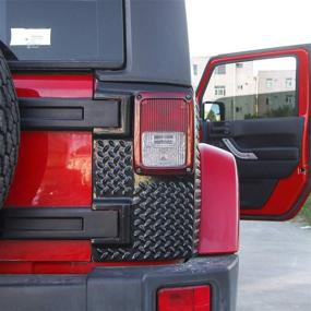 img 3 attached to JeCar Jeep Corner Guards and Body Armor Tail Light Cover | 2007-2018 Jeep Wrangler JK JKU Compatible