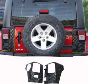 img 4 attached to JeCar Jeep Corner Guards and Body Armor Tail Light Cover | 2007-2018 Jeep Wrangler JK JKU Compatible