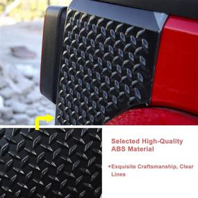 img 2 attached to JeCar Jeep Corner Guards and Body Armor Tail Light Cover | 2007-2018 Jeep Wrangler JK JKU Compatible