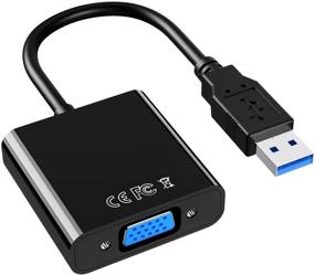 img 4 attached to 💻 USB to VGA Adapter - High Definition 1080P Multi-Display Video Converter, USB 3.0/2.0 Compatible with Windows 7/8/8.1/10 - Ideal for Desktop, Laptop, PC, Monitor, Projector, HDTV