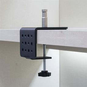 img 1 attached to 🔧 Came-TV Heavy Duty C-Clamp Desk Mount Stand: Enhancing Exhibition Booth Video Lights with 1/4 and 3/8 Thread Hole