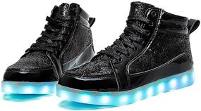 img 3 attached to 👟 IGxx Luminous Halloween Men's Sneakers with Rechargeable Lights