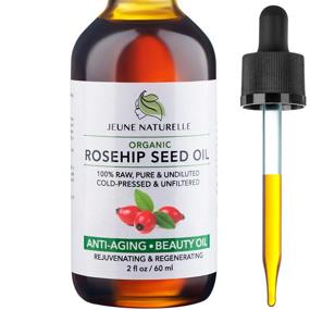 img 4 attached to 🌹 Organic Rosehip Oil - 100% Pure, Raw, Cold-Pressed, Unrefined for Anti Aging, Acne, Eczema, Wrinkles, Dark Spots, Scars, Rosacea - Face Serum Oil - Beauty Oil for Anti Aging - 2oz