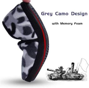 img 1 attached to 👦 MIXIN Camo Boy's Slippers - Memory Foam Indoor Outdoor Anti Slip House Shoes for Boys - Bedroom Slip-on Shoes