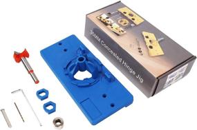 img 4 attached to 🔵 HALLY WOOD Jig Accessories - 35mm Concealed Hinge Jig Kit (Blue) - Enhance Your SEO