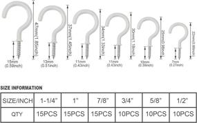 img 2 attached to Pieces Ceiling Screw Hooks Assortment