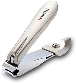 img 4 attached to 💅 Professional Nail Clippers with Catcher: Ergonomic Design, Built-in Nail File, Sharp and Durable - Perfect Trimmers for Men and Women