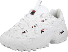 img 2 attached to Fila Men's White Trainers: D Formation Synthetic Shoes and Fashion Sneakers