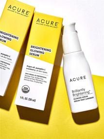 img 2 attached to 🌟 Acure Brightening Glowing Serum - 100% Vegan Formula for Brighter Appearance with Argan Oil, Pumpkin, and Cranberry - Hydrating, Soothing, and Antioxidant-Rich - Suitable for All Skin Types - 1 Fl Oz