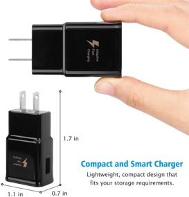 img 3 attached to 🔌 Adaptive Fast Charging Block [4-Pack] USB Wall Charger Adapter for Samsung Galaxy & LG G5 G6 G7 V20 V30, iPhone - Compatible with S10/S9/S8/S21/S20/S7/S6/Note 20/10/9/8 Ultra/Plus