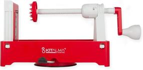 img 4 attached to 🥦 Kitalma Vegetable Spiralizer - 2 Blade Peelers & Slicers in One - Durable Foldable Pasta Maker - Space-Saving Kitchen Gadgets - Must-Have Household Essential for New Home