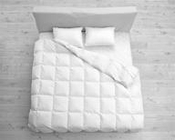 🔥 w-splenda-t luxurious winter weight twin comforter duvet with 100% white goose down - adding extra comfort and warmth! logo
