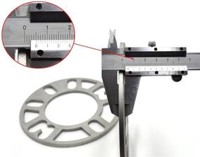 img 1 attached to 🔧 Золотистый Солнечный набор из 2-х универсальных расширителей колесных дисков - толщиной 5 мм, из алюминиевого сплава, подходит для 4 и 5 отверстий с PCD 98-120.