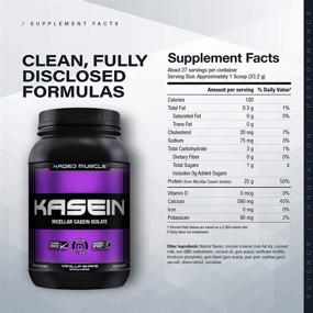 img 4 attached to 🥛 Kaged Muscle - Premium Kasein Protein Powder, Micellar Casein, Vanilla, Banned-Substance Free, Protein Supplement for Muscle Building and Recovery - 25 Servings