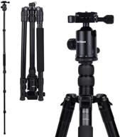 📸 yotilon 76" aluminum dslr camera tripod with monopod, 360 degree ball head and fast quick release plates for canon, nikon, sony, samsung, olympus, panasonic & pentax - ideal for travel and work logo