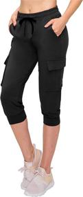 img 4 attached to ALWAYS Women's Cargo Jogger Pants: Luxuriously Soft Lounge Sweatpants for Women