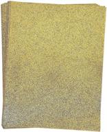 📇 gold glitter cardstock paper for card making - 8.5 x 11 inches, pack of 24 sheets logo