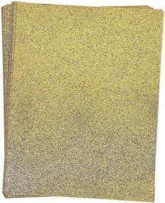 img 4 attached to 📇 Gold Glitter Cardstock Paper for Card Making - 8.5 x 11 Inches, Pack of 24 Sheets