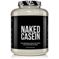 premium naked casein protein powder - 5lb micellar casein from us farms - gmo-free, gluten free, soy free - muscle growth and recovery - 76 servings logo