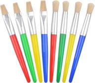 painting brushes multicolor bristle washable logo