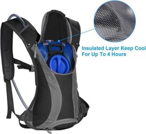 img 4 attached to Roptat Hydration Backpack Pack Bladder Sports & Fitness
