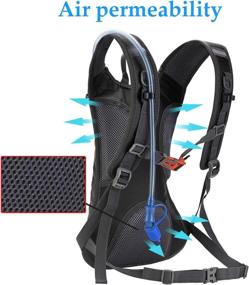 img 3 attached to Roptat Hydration Backpack Pack Bladder Sports & Fitness