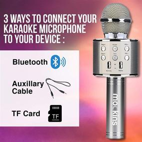 img 1 attached to Mockins 2 Pack Bluetooth Wireless Karaoke Microphones With Built In Bluetooth Speaker