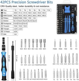 img 3 attached to 🔧 Набор отверток Ifortee Plus 52 в 1 для ремонта электроники - Магнитный комплект для iPhone, ПК, MacBook, ноутбука, планшета, Xbox, игровой консоли