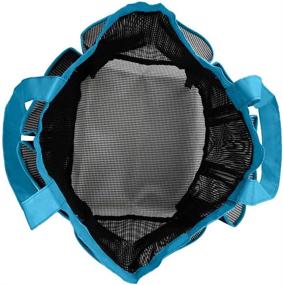 img 1 attached to 🚿 2-Pack Quick Dry Mesh Shower Caddy Bag with Dual Handles for Shampoo, Conditioner, Soap, and Bathroom Accessories