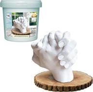 🖐️ craft it up! hand casting kit - diy plaster molding sculpture set for couples, adults, baby shower, anniversary, wedding gift - baby hand and feet mold keepsake logo