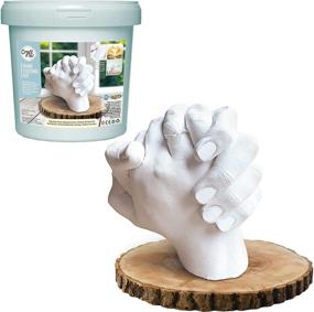 img 4 attached to 🖐️ Craft It Up! Hand Casting Kit - DIY Plaster Molding Sculpture Set for Couples, Adults, Baby Shower, Anniversary, Wedding Gift - Baby Hand and Feet Mold Keepsake