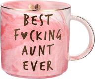 👩 aunt gifts for birthday - best aunt ever mug - funny gift for aunts - bae best aunt ever gifts - great auntie gifts - cute favorite aunt mug, 11.5oz coffee cup logo