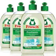 🌿 frosch natural unscented sensitive provitamin dish soap: vegan hand dishwashing detergent, free and clear, 500 ml (pack of 4) logo