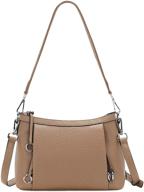 👜 stylish and durable crossbody purses and handbags for women: over earth genuine leather shoulder bag, ideal for ladies - medium size logo