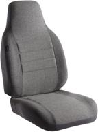 🧥 fia oe37-6 gray custom fit front seat cover split seat 60/40 - gray tweed logo