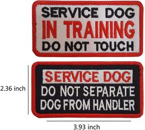 img 1 attached to 🐾 Lightbird 6 PCS Service Dog in Training/Working/Stress &amp; Anxiety Response Embroidered Hook &amp; Loop Morale Patches" - "Lightbird 6 PCS Service Dog Training/Working Morale Patches for Stress & Anxiety