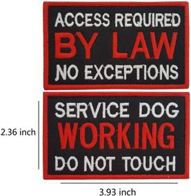 img 2 attached to 🐾 Lightbird 6 PCS Service Dog in Training/Working/Stress &amp; Anxiety Response Embroidered Hook &amp; Loop Morale Patches" - "Lightbird 6 PCS Service Dog Training/Working Morale Patches for Stress & Anxiety