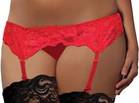 img 1 attached to Seven 'til Midnight Plus Size All Lace Garter Belt for Women