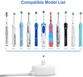 img 1 attached to Braun Oral-B 3757 Electric Toothbrush Replacement Charger Base: Waterproof Inductive Charger Compatible with Oral-B Genuine Pro and Most Models