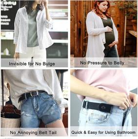 img 2 attached to 👗 Invisible Elastic Buckle Stretch Women's Belt Accessories: Enhance Comfort and Style