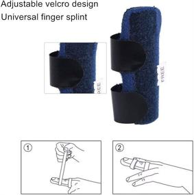 img 1 attached to 🖐️ Suprbird Finger Brace: 2PCS Trigger Finger Splint for Tendon Release & Pain Relief