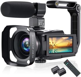 img 4 attached to 🎥 High-Quality 4K Video Camera Camcorder with WiFi, Night Vision, Touch Screen & External Mic