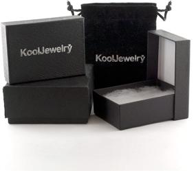 img 1 attached to Женские украшения Kooljewelry Желтого покрытия с выпуклыми звеньями Фигаро