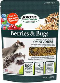 img 2 attached to 🐛 Natural insectivore diet with protein-rich berries & bugs for optimal health of hedgehogs, skunks, opossums, and sugar gliders - includes fruit, gut-loaded insects, and essential vitamins